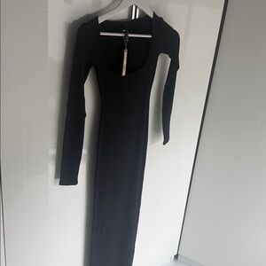 SKIMS Classic Black Long Sleeve Dress